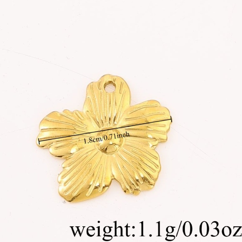 5pcs Elegant Irregular Flower Melon Seed Buckle Pendant Set